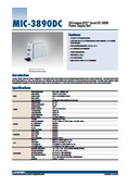 Data Sheet: MIC-3890DC