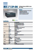 Data Sheet: MIC-712P-ON