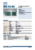 【Data Sheet】MIC-FG-8G
