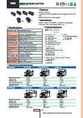 SSシリーズ、小型のマイクロスイッチ（スナップアクション仕様）