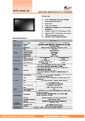 IP66完全防塵防水ステンレス筐体Intel-Ultra5搭載版ファンレス21.5型タッチパネルPC『WTP-9K66-22』