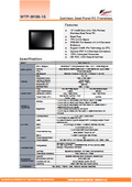 IP66完全防塵防水対応ステンレス筐体Intel- Ultra5搭載版ファンレス15型タッチパネルPC『WTP-9K66-15』