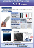 Zirconium Oxide Dispersion "SZR Series"