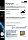 Nanoplus manufactured mid-infrared LED (MIR: Mid-Infrared LED): 5300 to 6500 nm