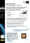 Nanoplus manufactured mid-infrared LED (MIR: Mid-Infrared LED): 2000 to 2500 nm