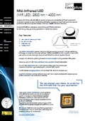 Nanoplus manufactured mid-infrared LED (MIR: Mid-Infrared LED): 2800–4000nm