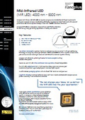 nanoplus manufactured mid-infrared LED (MIR: Mid-Infrared LED): 4000–5300nm