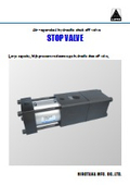 Stop valve for oil pressure