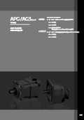 「平行軸  APG／AG3タイプ_サーボモータ用減速機」ニッセイ