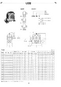 「1段・ 2段ウォーム減速機_US型」長谷川鉄工所