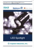 「Waldmann LED スポットライト」キャプテンインダストリーズ