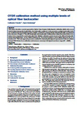 OTDR calibration method using multiple levels of optical fiber b