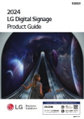 【LG デジタルサイネージ　総合カタログ】　屋外用　超高輝度　曲面加工　透過型　HTML対応　ビデオウォール　98型