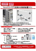A sterilization line realized with Flex Link wedge conveyors.
