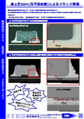 Crack observation using a tabletop SEM (scanning electron microscope)