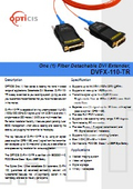 1km・ファイバ1本・着脱式光DVI延長機『DVFX-110-TR』