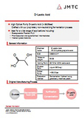 Environmentally friendly material "Plant-derived high optical purity D-lactic acid"