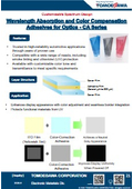 "Optical Diffusion Adhesive Film CA Series" Spectra can be designed according to your requirements.