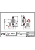 WRS Pump PVDF Model 60-150 Dimension Diagram