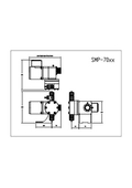 SMP Pump (70XX-AC, BS Model) External Dimension Diagram
