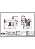 WRSポンプ　SUSモデル60-150　外形寸法図