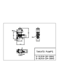 E-15/30 200V specifications external dimension drawing