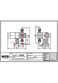 WRS Pump PVDF Model 15-40 Dimension Diagram