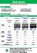 Negative-type resist materials for photo spacers (PS) "GLR Series"