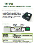 Power Variable Attenuator for HF Band RFID "TAT150"