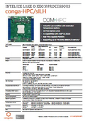 COM-HPC Server: conga-HPC/sILH データシート