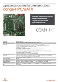 COM-HPC Client キャリアボード: conga-HPC/uATX データシート