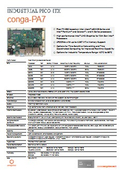 Pico-ITX: conga-PA7 データシート