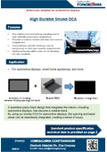 Extensively adopted for automotive displays "High durable smoke OCA" 
