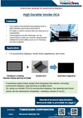 Extensively adopted for automotive displays "High durable smoke OCA" 
