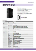 Elkhart Lake CPU搭載 DINレールファンレス産業用組込みPC IEI DRPC-W-EHL1 製品カタログ