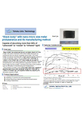 Tohoku Univ. Technology  : “Black body” with nano-micro size metal protuberance and its manufacturing method : T12-022