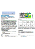 Tohoku University Technology: hard-sintering transition metal boride: T19-801