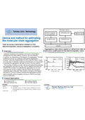 Tohoku Univ. Technology : Device and method for estimating the molecular chain aggregation : T18-488