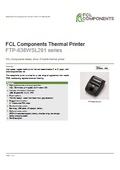 High-speed printing portable printer FTP-638WSL201