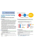 Tohoku Univ. Technology : Auditory function training method : T20-337