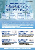 医薬品生産ラインのコストダウンに成功！表面処理技術