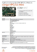 COM-HPC Mini モジュール用3.5インチキャリアボード: conga-HPC/3.5-Mini データシート