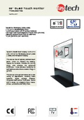55インチ 有機EL（OLED）透明タッチディスプレイ faytech FT55OLEDCAPOB  製品カタログ