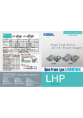 Peak output compatible AC-DC power supply "LHP Series"