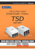 Three-phase AC input noise filter "TSD Series"