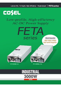 Low-profile 1U size AC-DC converter "FETA Series"