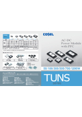 Power module with built-in power factor correction circuit, 'TUNS Series' AC-DC.