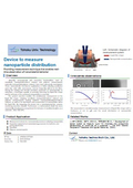Tohoku Univ. Technology : Device to measure nanoparticle distribution : T24-030
