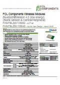 Small wireless module 'FWM7BLZ20-1090'