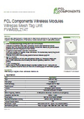 Slim Waterproof Mesh Tag Unit 'FWM8BLZ14T'